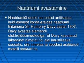 Naatrium - omadused-kasutamine #4