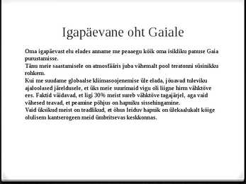 Gaia teooria #18