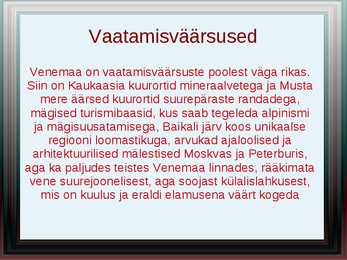 Venemaa vaatamisväärsused-kultuur-kombed #6