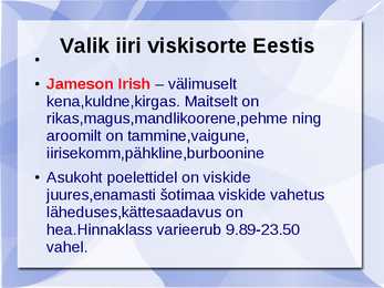Iiri viski #4
