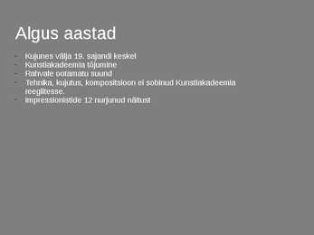 Impressionismi kokkuvõttev esitlus #4
