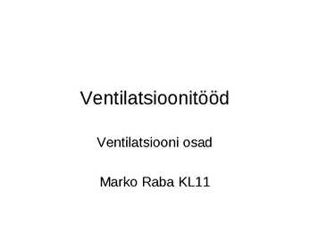 Ventilatsioonitööd