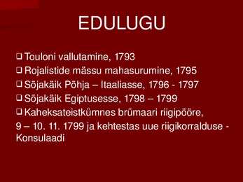 Napoleoni elulugu #7