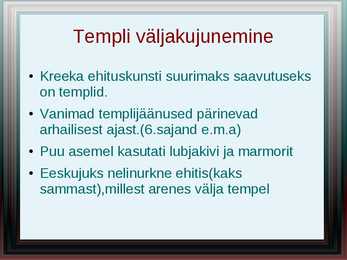 Vanakreeka ehitusmälestised #2