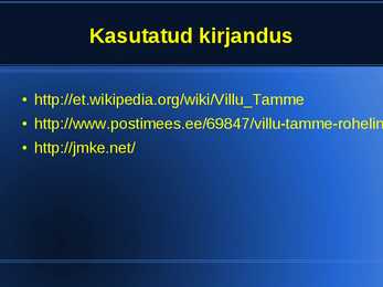 Villu Tamme #6
