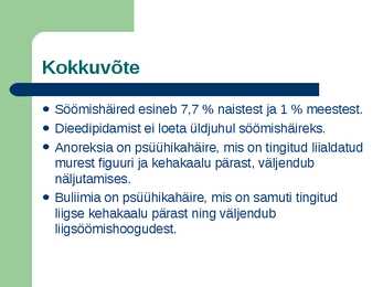 Söömishäired #14