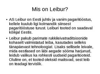 AS Leibur #2