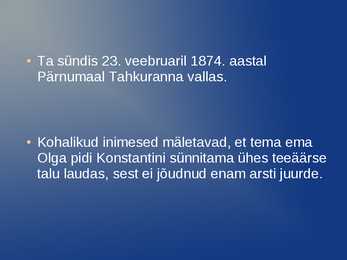 Konstantin Pätsi elulugu #2