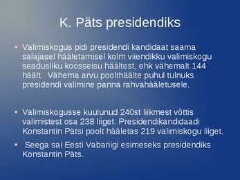 Konstantin Pätsi elulugu #10