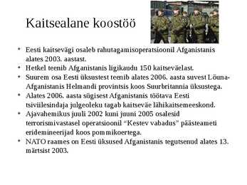 Afganistan ja Eesti #8