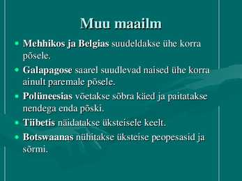 Tervitamine erinevates kultuurides #13