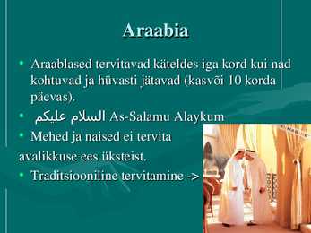 Tervitamine erinevates kultuurides #4