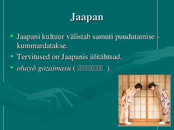 Tervitamine erinevates kultuurides #5