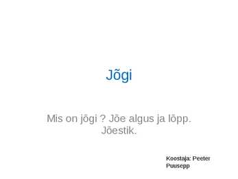 Jõgi