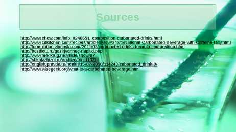 Carbonated beverages presentation #16