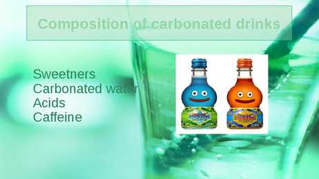Carbonated beverages presentation #4