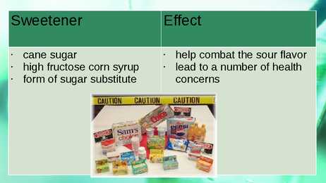 Carbonated beverages presentation #5