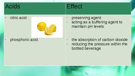 Carbonated beverages presentation #7