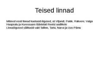 Linnad ja kaubandus Rootsi ajal #11
