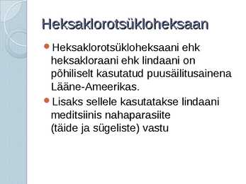 Halogeeniühendid tehnikas ja keskkonnas #13