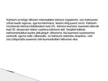 KALTSIUM - Powerpoint #2