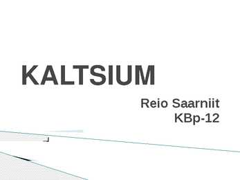 KALTSIUM - Powerpoint