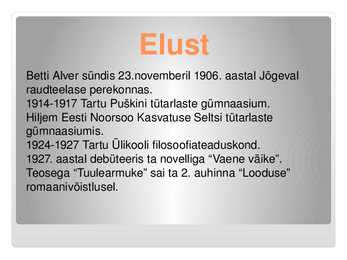 Betti Alver #2