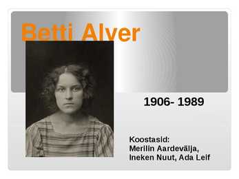 Betti Alver