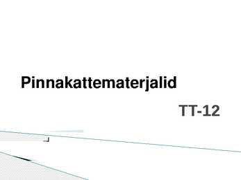 Pinnakattematerjalid