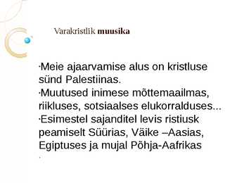 Muusika Ajalugu - Vana maailm #18
