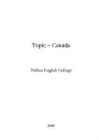 Topic - Canada 2