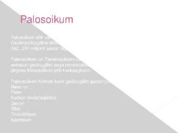 Paleosoikum ehk vanaaegkond #2