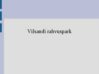 Vilsandi rahvuspark esiltus