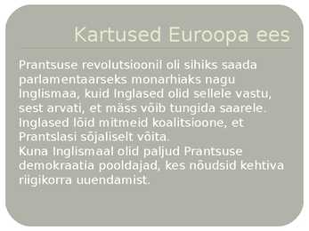 Inglismaa Prantsuse revolutsiooni ajal #2