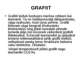 Mittemetallide esitlus #12