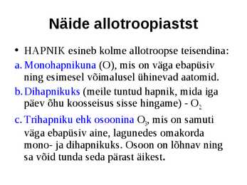 Mittemetallide esitlus #7