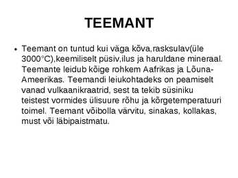 Mittemetallide esitlus #10