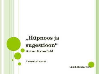 Hüpnoos ja sugestioon