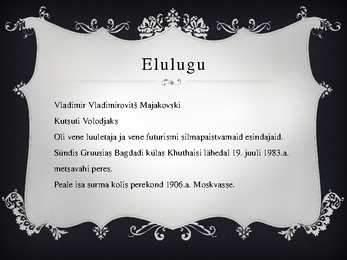 Vladimir Majakovski #3