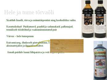 Õlide kasutamine puidu ja muude ehitusmaterjalide viimistlemisel #12