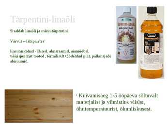 Õlide kasutamine puidu ja muude ehitusmaterjalide viimistlemisel #10