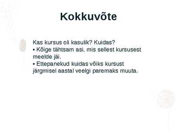 Arvutikäsitlusõppe ülevaade #10