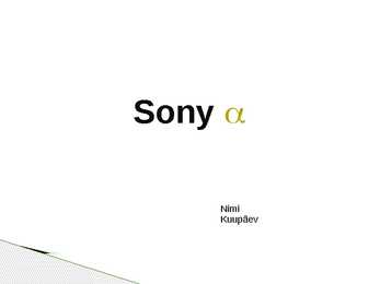 Sony Alpha