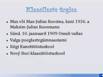 ESITLUS Maks Roosma #2