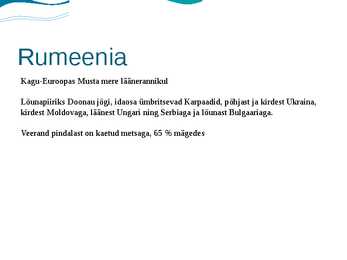 Rumeenia ettekanne #2