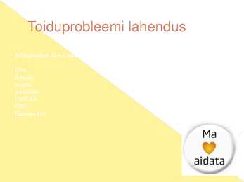 Maailma toiduprobleemid #15