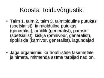 Toitumissuhted ökosüsteemis #30