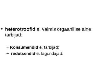 Toitumissuhted ökosüsteemis #5