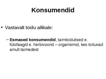 Toitumissuhted ökosüsteemis #6