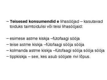 Toitumissuhted ökosüsteemis #7